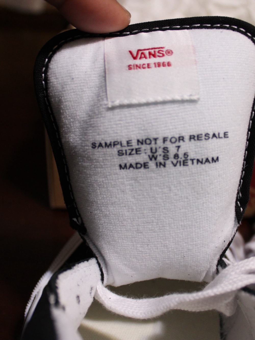 Vans Knu Skool Skate Shoe - Black / True White - Picture 4 of 7